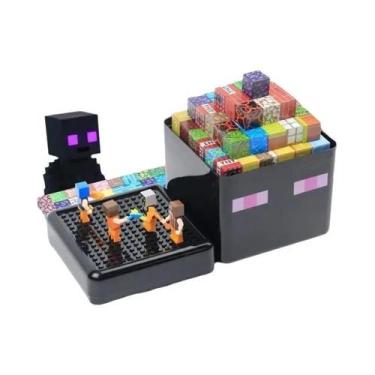 Imagem de Conjunto De Blocos Magnéticos Para Crianças Com 200 Peças E Caixa De A