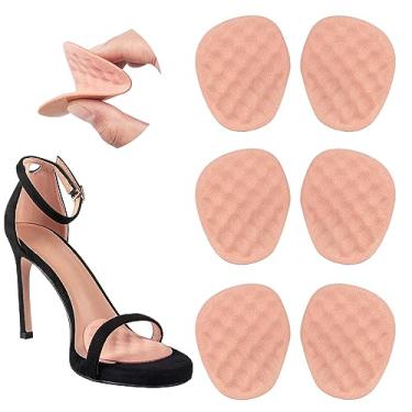 Imagem de Riootlnm Almofadas antiderrapantes para os pés para sapatos, massageador ponto central almofadas para dor no pé, almofadas de conforto, protetores de calcanhar, inserções para sapatos muito grandes e