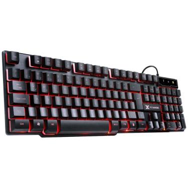 Imagem de Teclado Gamer Hydra 107 Teclas + 12 Multimídia Com Led Verme