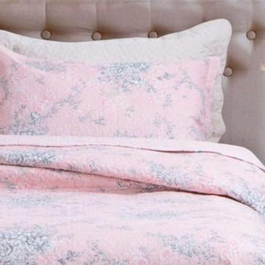 Imagem de Kit Cobre Leito Colcha Mix King Estampado Dupla Face Floral 3 Peças - Grace