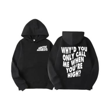 Imagem de Moletom Masculino Retro Rock Arctic Monkeys Com Capuz, Estampa De Álbu