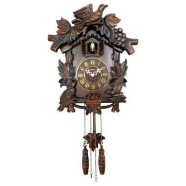 Imagem de Relógio De Parede Cuco Herweg Novo Lançamento Madeira Ipê, Madeira