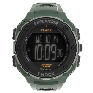 Imagem de Relógio Timex Masculino Expedition Shock XL Digital Verde Militar TW4B