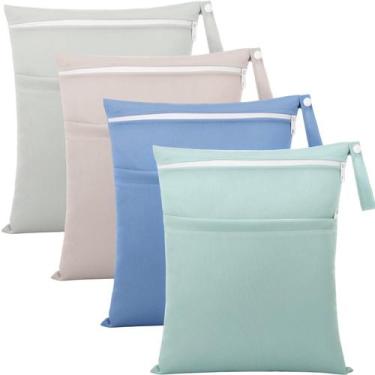 Imagem de Sacos úmidos e secos SATINIOR, pacote com 4, TPU, 30x36 cm, com bolsos