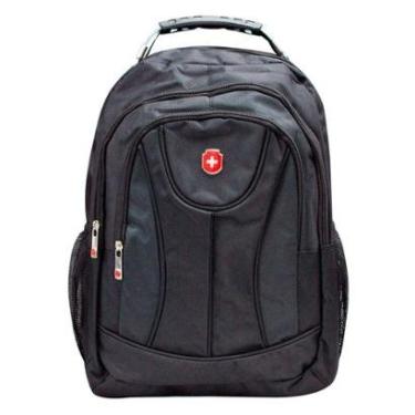 Imagem de Mochila Executiva Swissland com Alça Reforçada Preto/cinza-Masculino