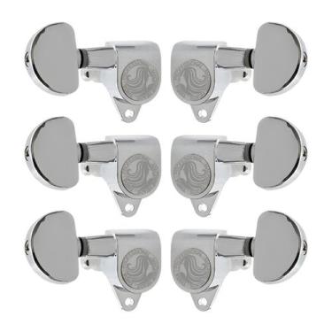 Imagem de Tarraxas Meia Lua Cromada Para Guitarra Les Paul Violão Aço 3x3 - Thid