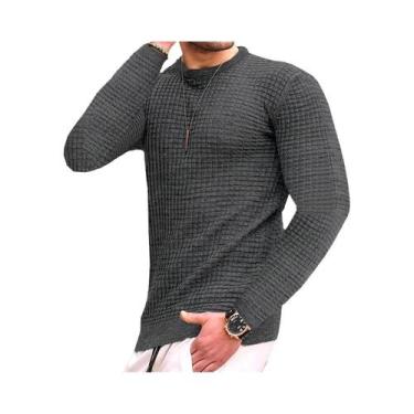 Imagem de Hoodie Masculino com Gola Redonda Jacquard - Estilo Casual, BR-G2, Cin