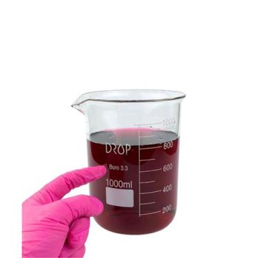 Imagem de Béquer de Vidro Forma Baixa 1000 mL Graduado DROP Neobio, Borossilicat