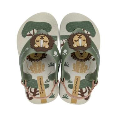 Imagem de Chinelo De Dedo Com Elástico Ipanema Baby Personagens, Bege, Verde, Ma