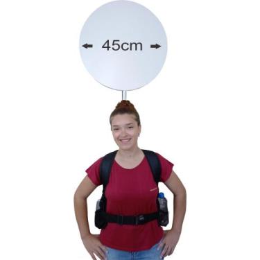 Imagem de 10 mochilas pirulito com 2 placas de 45cm cada - Claudinho do som