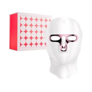 Imagem de Máscara Facial E De Pescoço LED Sem Fio De 7 Cores Para Reparação Da P