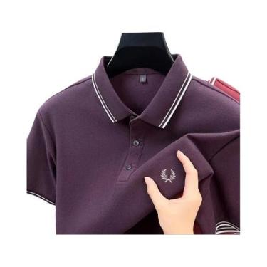 Imagem de Camisa Polo Masculina De Verão Com Bordado De Designer, 100% Algodão P