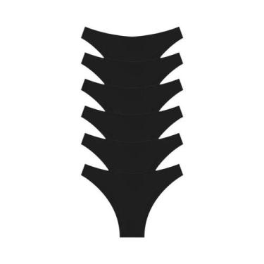 Imagem de Conjunto De 6 Calcinhas Sem Costura De Seda Gelada De Cintura Baixa, R