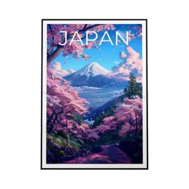 Imagem de Pôster De Arte De Parede Em Estilo Japonês Com Impressão Em Madeira, T