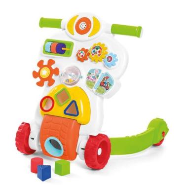 Imagem de Andador Infantil Didático Bebê Piloto Branco Tateti Branco