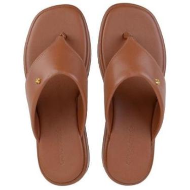 Imagem de Chinelo Feminino Cravo e Canela Plataforma Terracota - 1735-Feminino