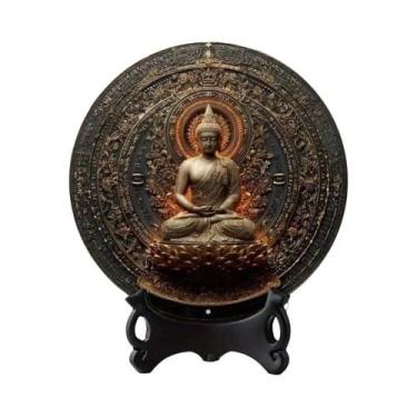 Imagem de Estátua Vintage Dourada E Preta Da Deusa Hindu Durga, Placa De Arte De