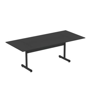 Imagem de Mesa De Reunião 200cm Para Escritório Com Pés Tubulares Em Aço Linha P15