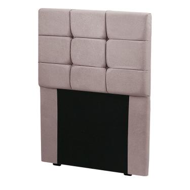 Imagem de Cabeceira Para Cama Box Solteiro Julia Veludo Com Botões 90x126x10cm Rosê Star Confort