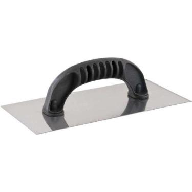 Imagem de Desempenadeira De Aço, Lisa, Com Cabo Plástico, 120 Mm X 255 Mm, Vonde