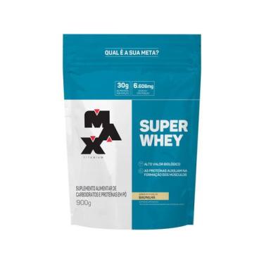 Imagem de Whey Protein Concentrado Max Titanium Super - 900g Baunilha, 900g, Bau