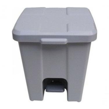 Imagem de Cesto Quadrado com Pedal 25L Abertura para Lixo Doméstico de Cozinha Banheiro e Área de...