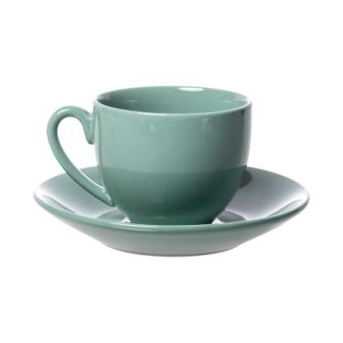 Imagem de Xicara Pires Café Mix and Match Porcelana Salvia 90ml -L Hermitage - L