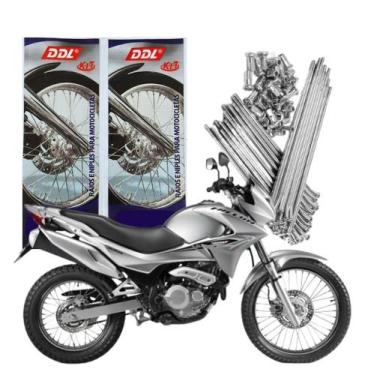 Imagem de Raio DDL Cromado Falcon Dianteiro e Traseiro 4mm, CROMADO, 4mm