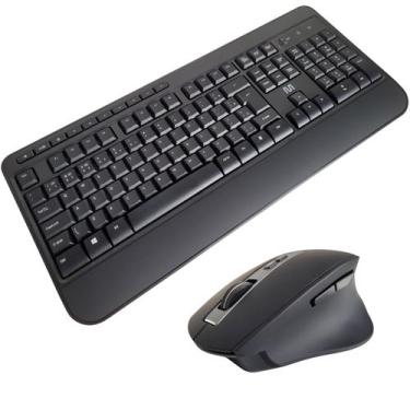 Imagem de Teclado Mouse Multimidia Sem Fio Silencioso USB Bluetooth - Multilaser