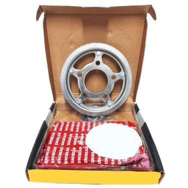 Imagem de Kit relação transmissão cbx 250 twister cbx250 aço 1045 novo - 0130 - 