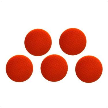 Imagem de Kit 5 Boina Square De Polimento Carro Laranja Refino 5" - SIGMA