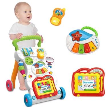 Imagem de Andador Infantil Educativo Musical Didático Primeiros Passos com Lousa