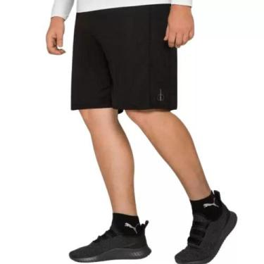 Imagem de Bermuda Plus Size Dry Fit Masculina - SELENE, Ls preto, X2