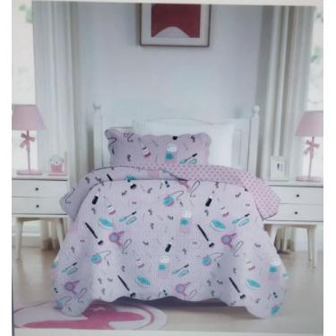 Imagem de Colcha Solteiro Infantil Studio Mix Corttex 150 fios, Maquiagem