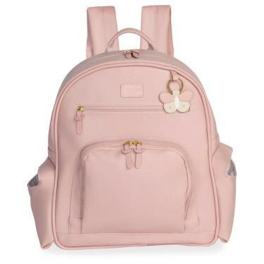 Imagem de Mochila de Maternidade MasterBag Noah Borboleta Rosa, Rosa