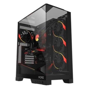 Imagem de Gabinete Gamer Pcyes Forcefield Dome Black Vulcan - Gffdbv