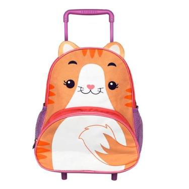 Imagem de Mochila de Rodinha Infantil com Estampa de Gato Conforto e Diversão pa