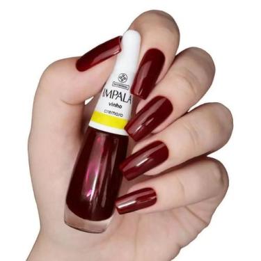 Imagem de Esmaltes Impala Cremosos 7,5ml, VINHO
