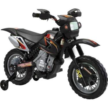 Imagem de Moto cross eletrica infantil 6v preto - belfix