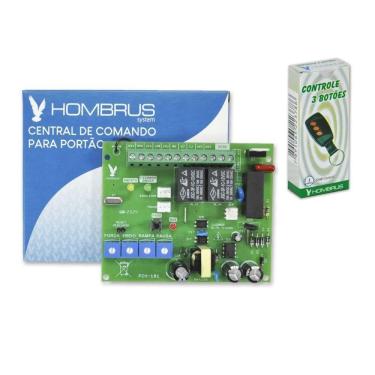 Imagem de Kit Placa Central de Comando Motor de Portão PCH-101 Bivolt Hombrus