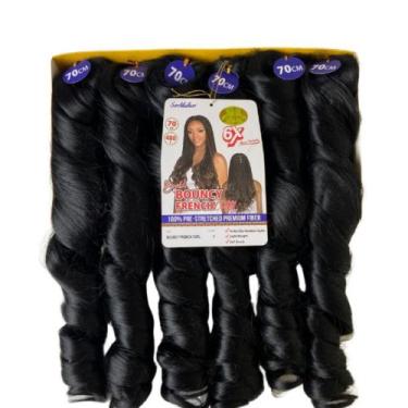 Imagem de Cabelo Bouncy French Curl Ser Mulher Para Tranças 480 Gramas 70cm Fibr