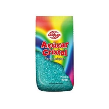 Imagem de Açúcar Cristal Azul Para Confeitar 500g - Arcolor