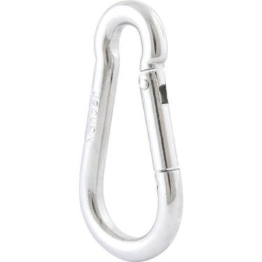 Imagem de Mosquetão com Trava Galvanizado 60mm 120 Kgf Aço Carbono para Pequenas
