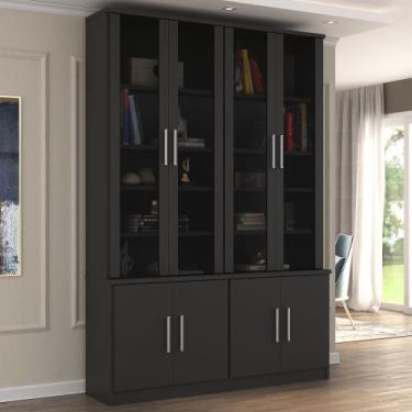 Imagem de Estante para Livros 8 Portas Preto - Foscarini
