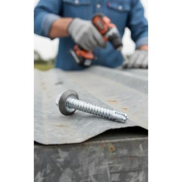 Imagem de Parafuso Auto Brocante Telha 5,5x50mm (100un) - Congratulations Store