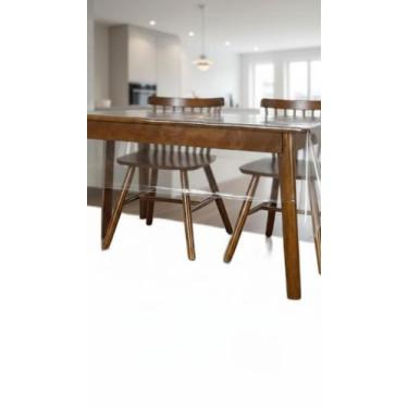 Imagem de Toalha de Mesa Plástica Transparente Quadrada 1,40m - Congratulations 