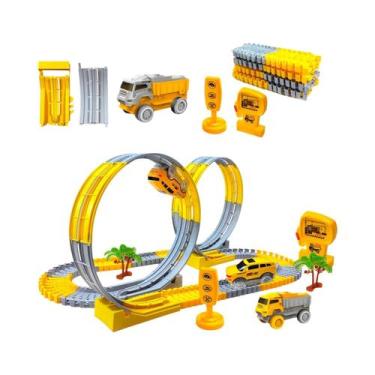 Imagem de Conjunto De Brinquedo Educativo De Trem Elétrico Com Pista Flexível Pa