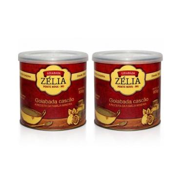 Imagem de Goiabada Zélia Lata 800g  Sabor Tradicional, Textura Cremosa e Qualida