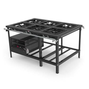 Imagem de Fogão Industrial 6 Queimadores Duplos PMD-600 F Progás