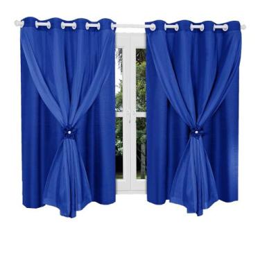 Imagem de Cortina Melissa 1,80 M X 2,20 M - Campari, Azul-Royal